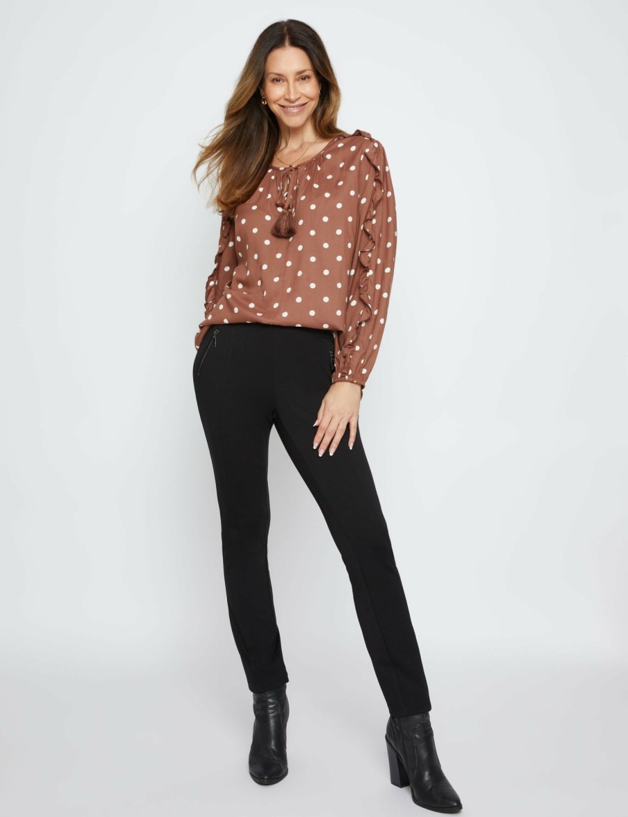 Women Millers Shirts & Blouses | Millers Long Sleeve Ruffle Trim Blouse