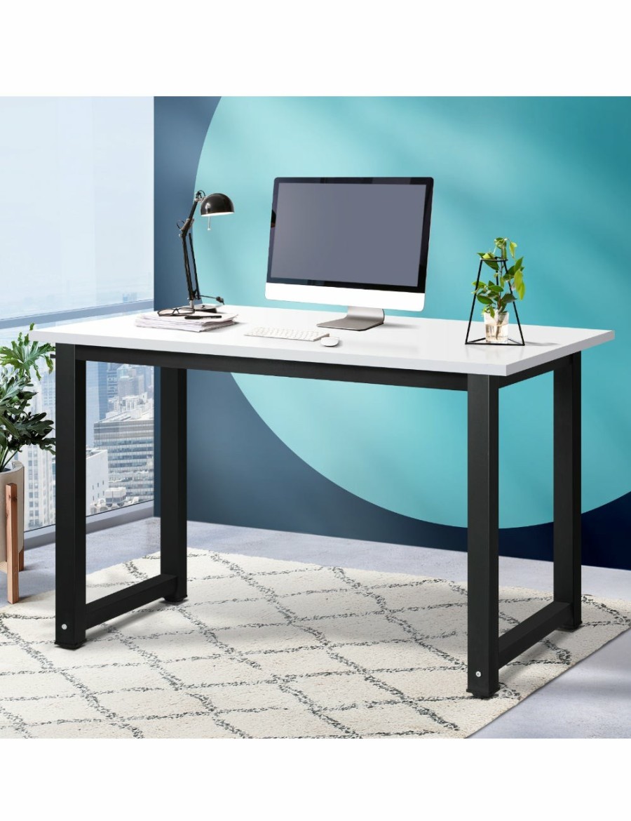 Home And Lifestyle Oikiture Desks | Oikiture Computer Desk Study Office Table Workstation Laptop Desks Home 120Cm