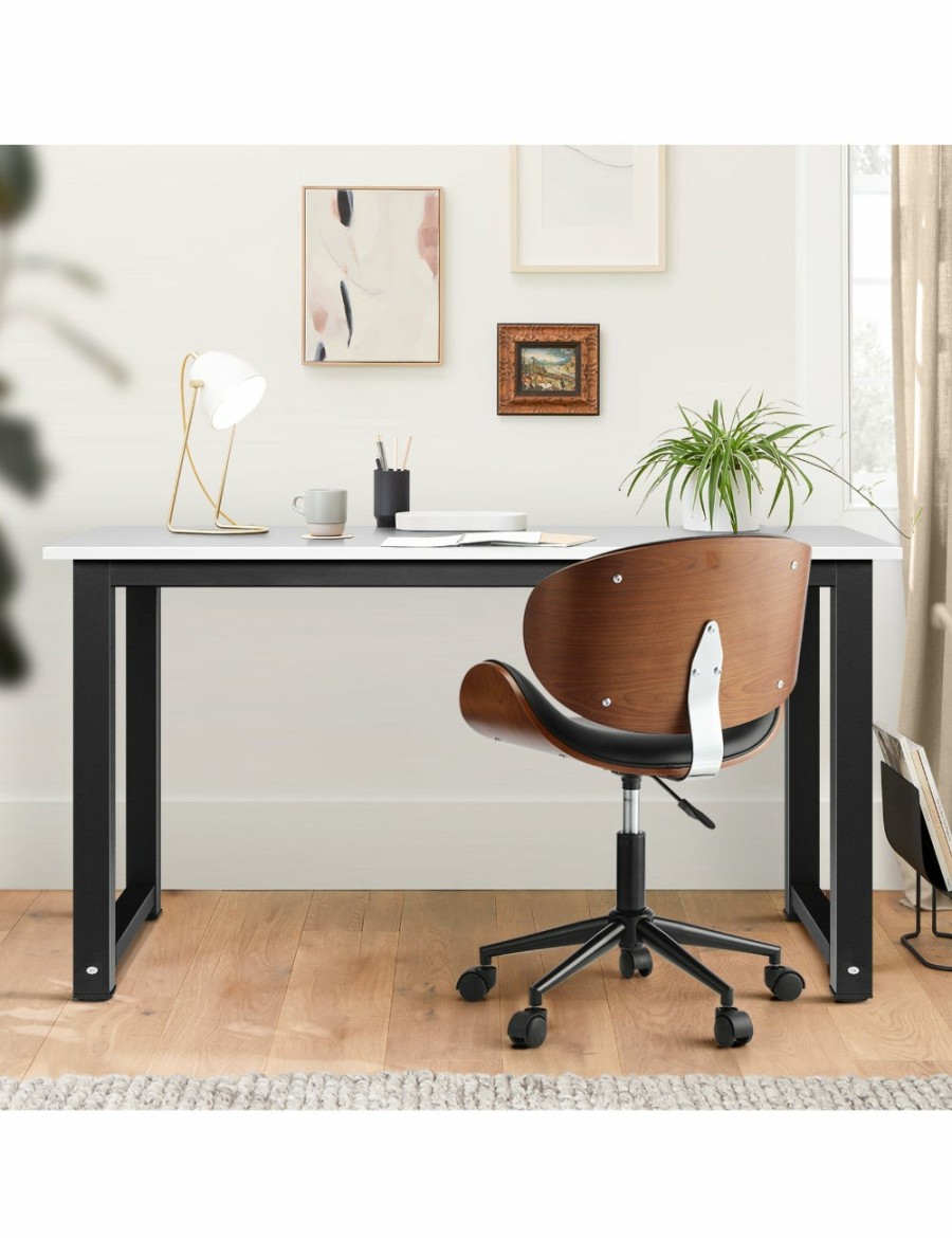 Home And Lifestyle Oikiture Desks | Oikiture Computer Desk Study Office Table Workstation Laptop Desks Home 120Cm