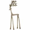 Home And Lifestyle LADELLE Statues & Ornaments | Ladelle Prancer Aluminium Reindeer Festive/Seasonal Decoration 20X17X6Cm Gold