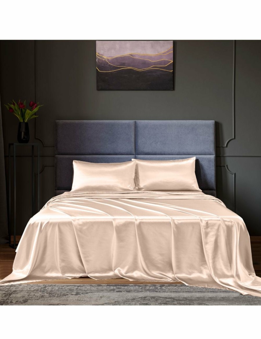 Home And Lifestyle Royal Comfort Silk Sheets | Royal Comfort 4 Piece Satin Sheet Set