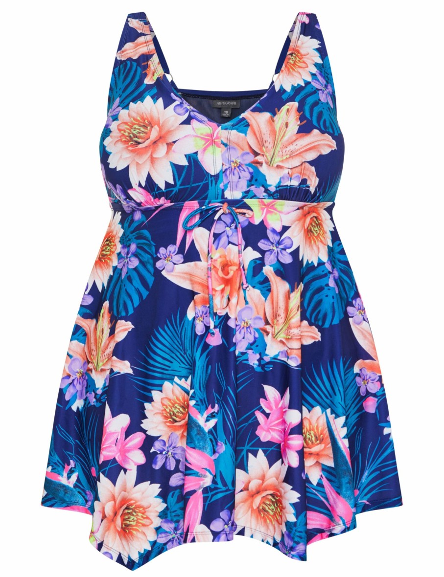 Women Autograph Swimdress | Autograph Sharkbite Hem Swim Dress