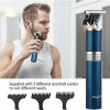 Beauty HOD Health & Home | 3 In 1 Electric Hair Clippers Nose Beard Trimmer Portable Styling Shavers Hair Cutting Magnet Replacement Blade - Blue