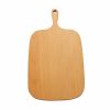 Home And Lifestyle Soga Food Preparation | Soga 33Cm Brown Rectangle Wooden Serving Tray Chopping Board Paddle With Handle Home Decor