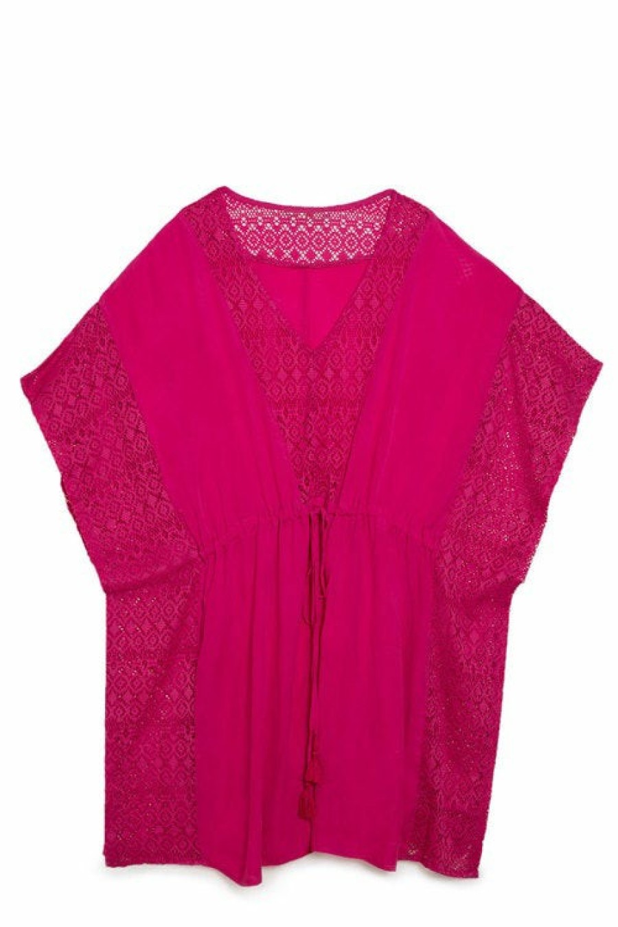 Women EziBuy Cover-Ups | Sara Tassel Lace Kaftan