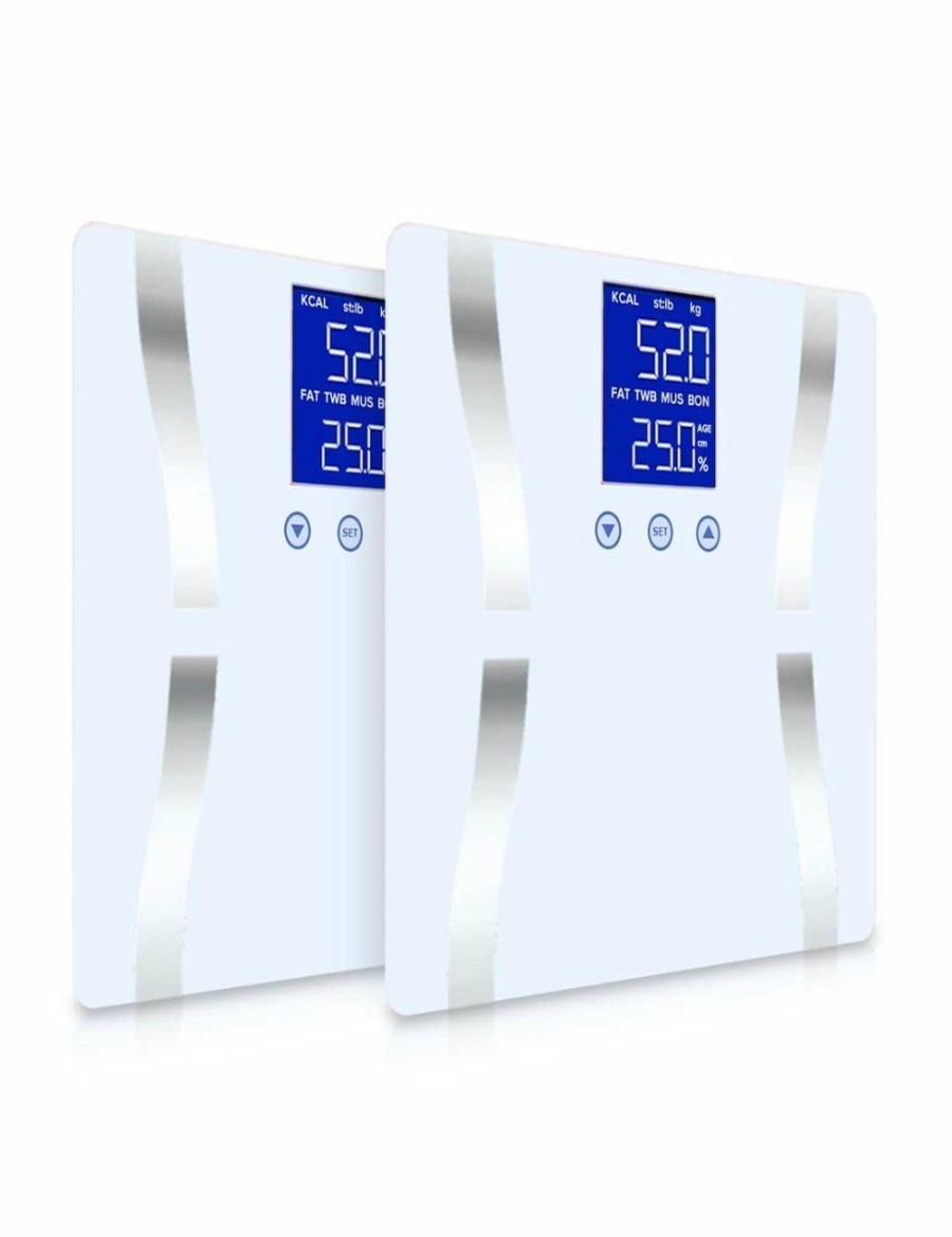 Sport & Fitness Soga Weights | Soga Digital Body Fat Weight Scale Lcd Electronic 2Pack