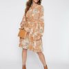 Women Millers Sleeved Dresses | Millers Long Sleeve Printed Dress