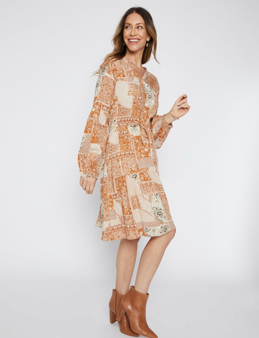 Women Millers Sleeved Dresses | Millers Long Sleeve Printed Dress