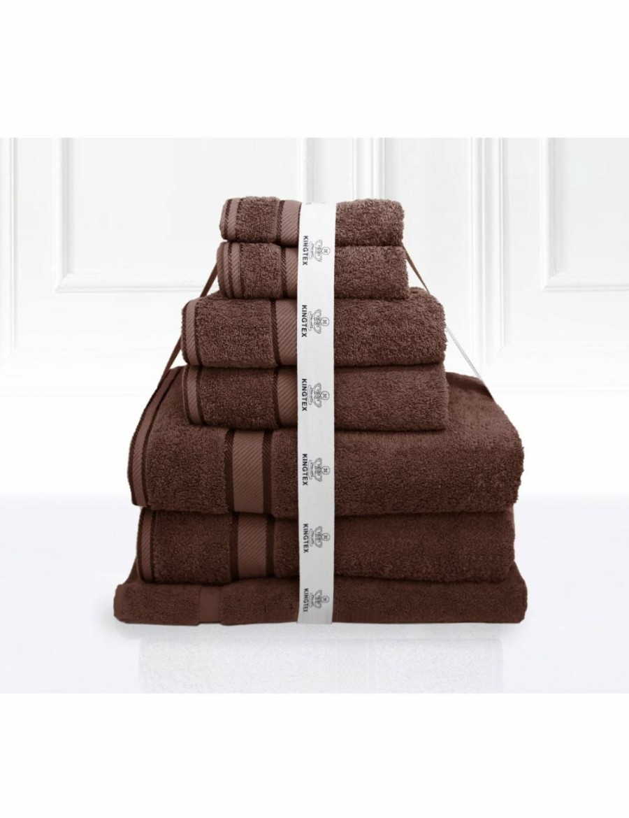 Home And Lifestyle Kingtex Towel Sets | Kingtex 7 Piece Bath Towel Set