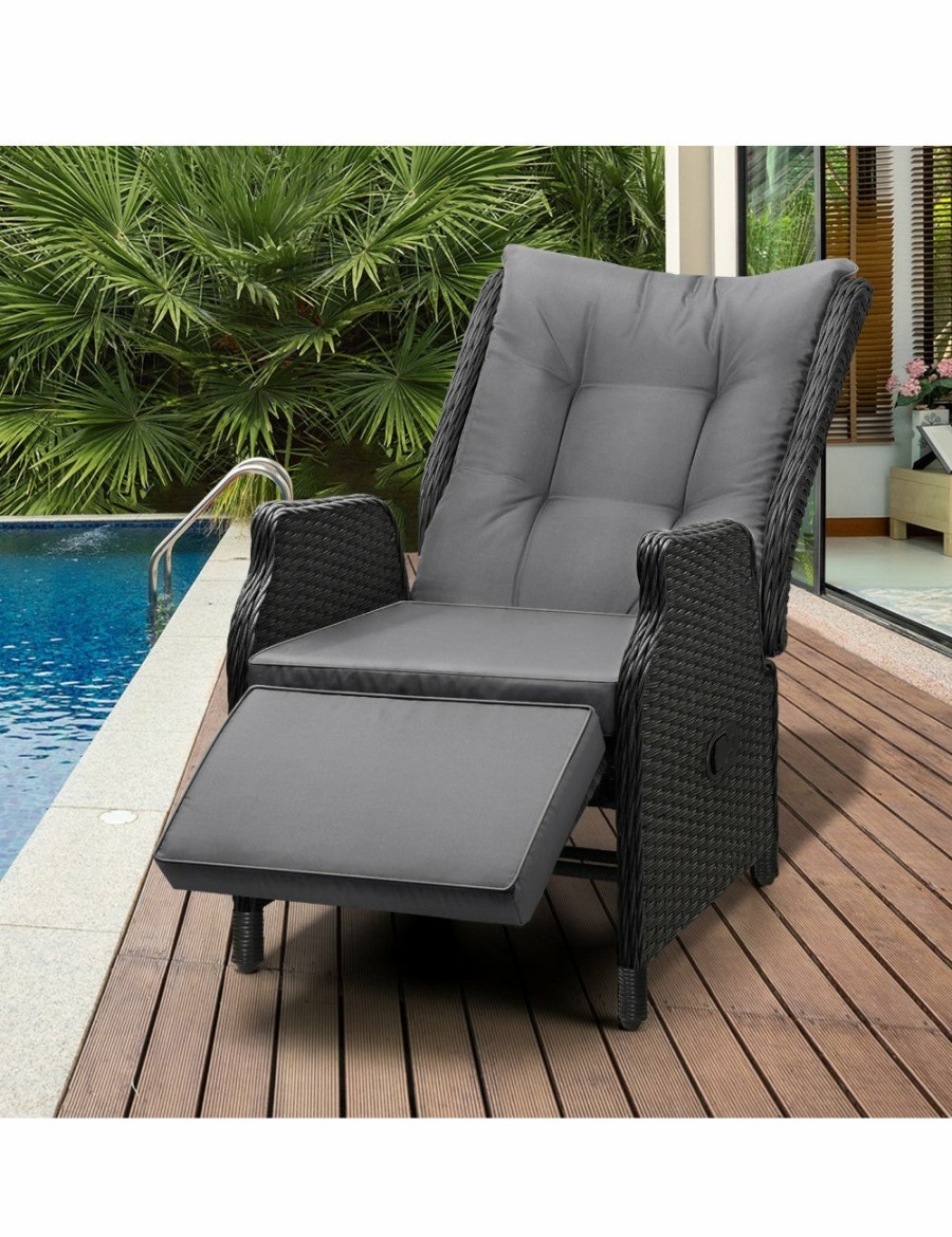 Outdoors Livsip | Livsip Outdoor Sun Lounge Garden Chairs Beach Chair Recliner Patio Furniture