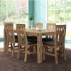 Home And Lifestyle Melbournians Furniture Dining Sets | 9 Pieces Dining Set Oak Colour