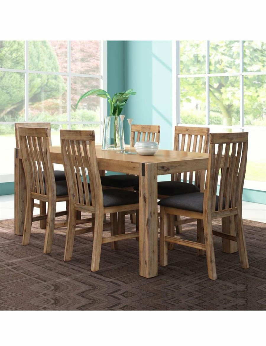 Home And Lifestyle Melbournians Furniture Dining Sets | 9 Pieces Dining Set Oak Colour