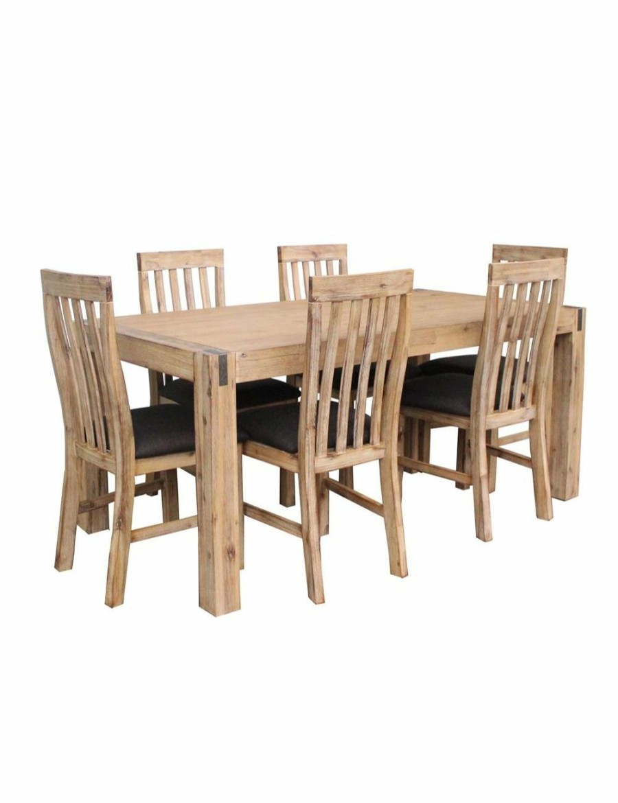 Home And Lifestyle Melbournians Furniture Dining Sets | 9 Pieces Dining Set Oak Colour