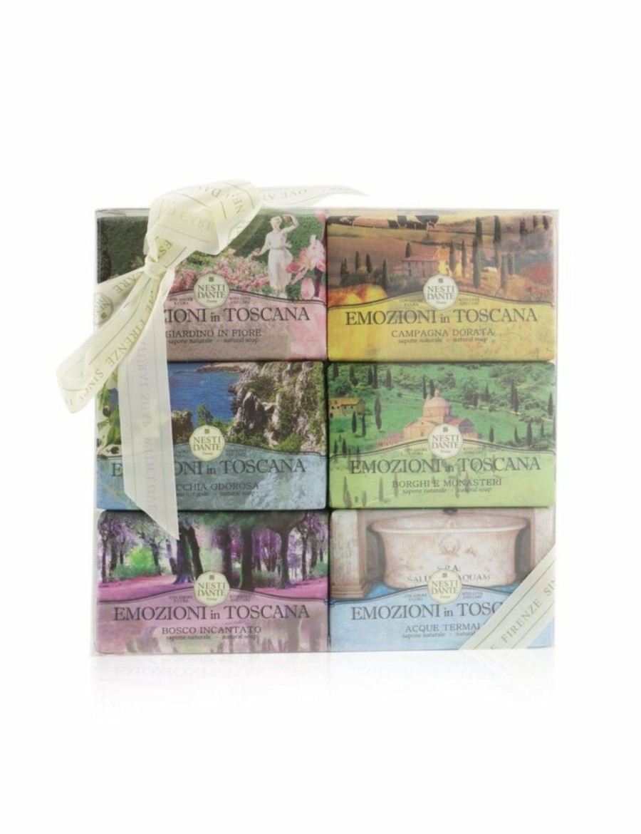 Beauty Nesti Dante | Nesti Dante Emozioni In Toscana The Collection Gift Set (#Gardino In Flore, #Campagna Dorata, #Macchia Odorosa, #Borghi E Monasteri, #Bosco Incantato, #Thermal Water) 6X 150G/5.3Oz