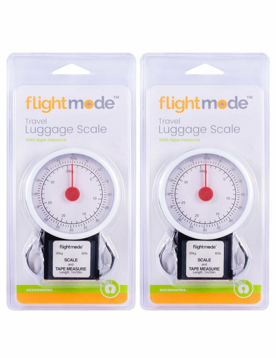 Home And Lifestyle FLIGHTMODE Accessories | 2X Flightmode Luggage Scale Upto 35Kg/80Lb W/1M Retractable Measuring Tape