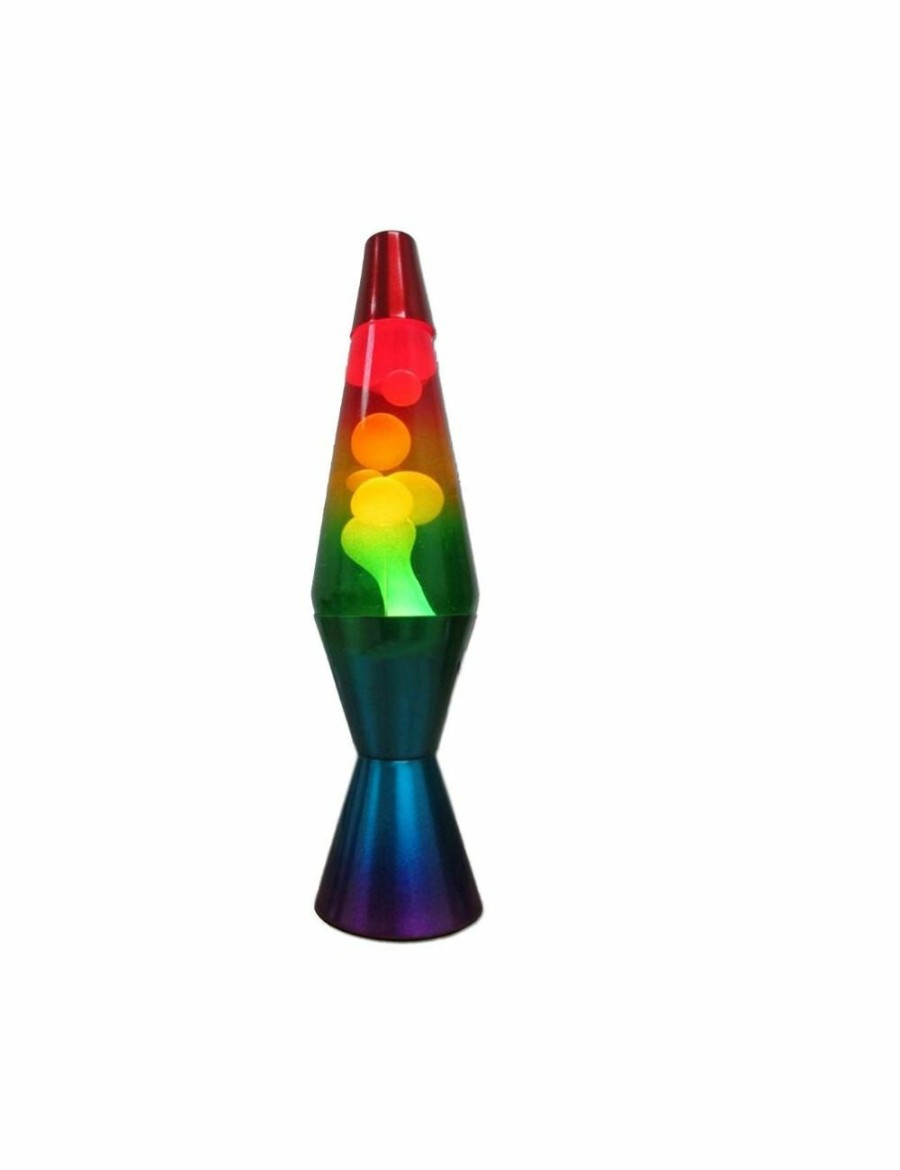 Home And Lifestyle UNBRANDED Lamps | Rainbow Novelty Retro Liquid Lava Lamp Wax Retro Night Light Home Decor Set 37Cm