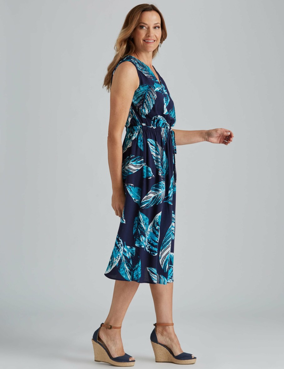 Women Millers Sleeveless Dresses | Millers Sleeveless Rayon Midi Dress