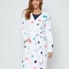 Women Millers Robes | Millers Long Sleeve Printed Textured Robe With Hood