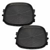 Outdoors Soga | Soga Ss Stone Bbq Non Stick Square Grill Plate 2Pack