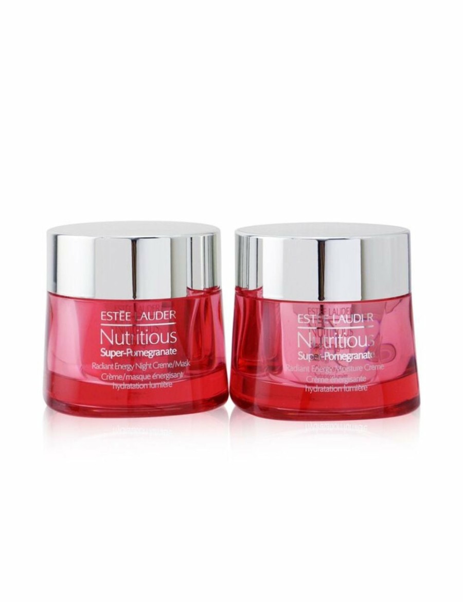 Beauty Estee Lauder Masks And Treatments | Estee Lauder Nutritious Super-Pomegranate Day & Night Radiance Set: Moisture Creme 50Ml+ Night Creme/Mask 50Ml 2Pcs