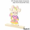 Home And Lifestyle HOD Health & Home Statues & Ornaments | Cute Wooden Easter Decorations Holiday Home Decor- E