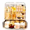 Beauty Soga | Soga Transparent Cosmetic Storage Box Clear Makeup Skincare Holder With Lid Drawers Waterproof Dustproof Organiser