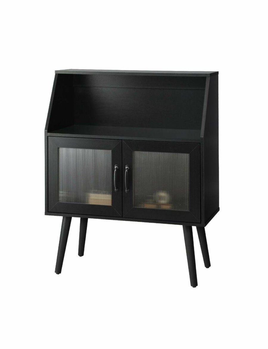 Home And Lifestyle Oikiture Storage | Oikiture Buffet Sideboard Cabinet Storage Cupboard Kitchen Hallway Table Black