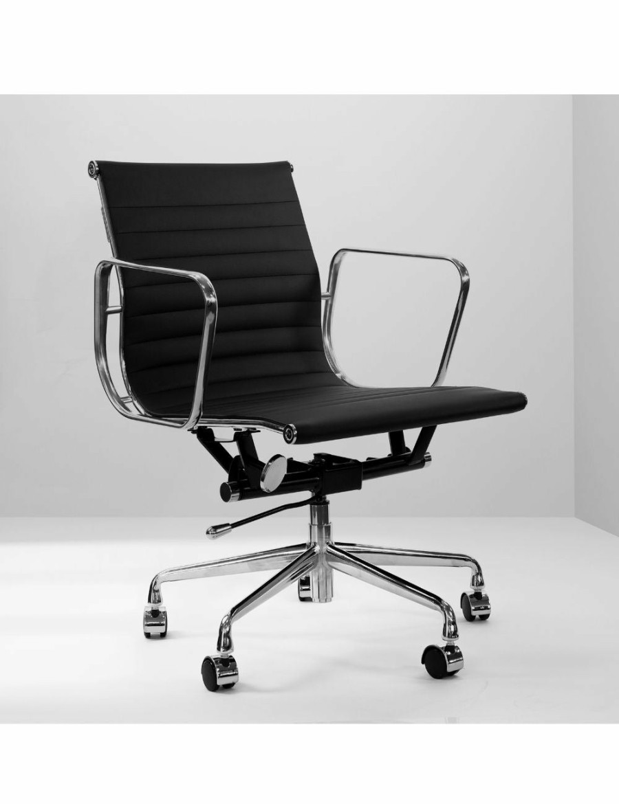 Home And Lifestyle Milano Office Chairs | Milano Replica Black Adjustable Eames Chair