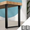 Home And Lifestyle Oikiture Tables | Oikiture 4X Coffee Dining Table Legs Bench Box Steel Metal Industrial 71 X 50Cm