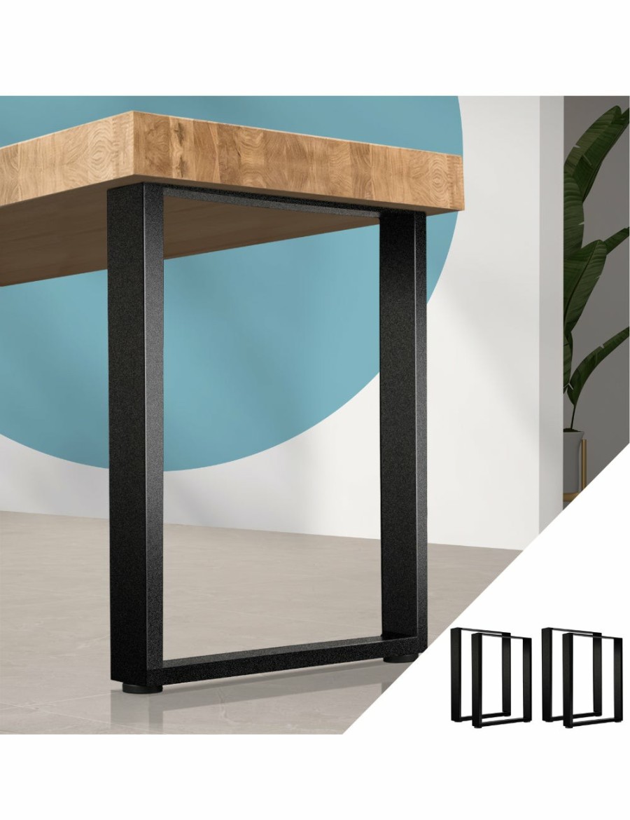 Home And Lifestyle Oikiture Tables | Oikiture 4X Coffee Dining Table Legs Bench Box Steel Metal Industrial 71 X 50Cm