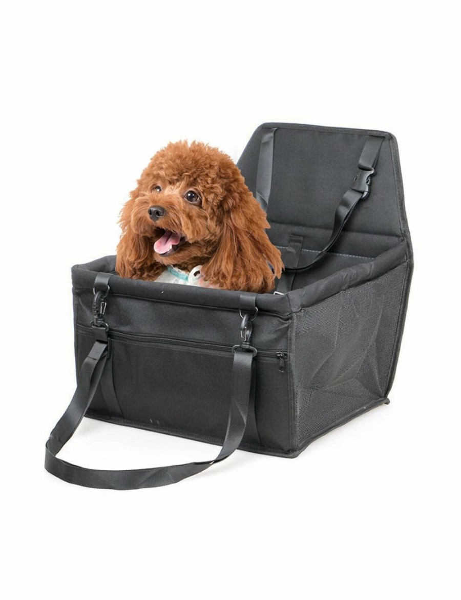 Home And Lifestyle Soga Pet Accessories | Soga Waterproof Pet Booster Car Seat Breathable Mesh Safety Travel Portable Dog Carrier Bag