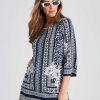 Women Millers Tunics | Millers 3/4 Sleeve Printed Tunic Top