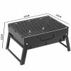 Outdoors Soga | Soga 2X 43Cm Portable Folding Thick Box-Type Charcoal Grill For Outdoor Bbq Camping