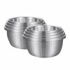 Home And Lifestyle Soga Kitchen & Laundry Fixtures | Soga 2X Stainless Steel Nesting Basin Colander Perforated Kitchen Sink Washing Bowl Metal Basket Strainer Set Of 4