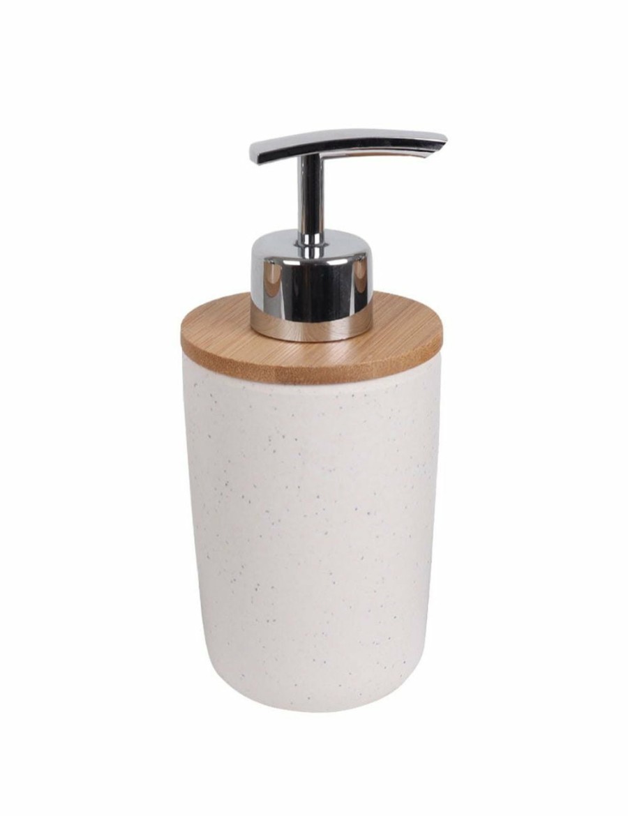 Home And Lifestyle ECO BASICS Bathroom Accessories | Eco Basics Soap Pump Bathroom/Sink Shampoo/Lotion/Liquid Bottle Dispenser White