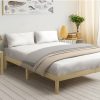 Home And Lifestyle Oikiture Beds | Oikiture Bed Frame Queen Size Wooden Timber Mattress Base Bedroom Furniture