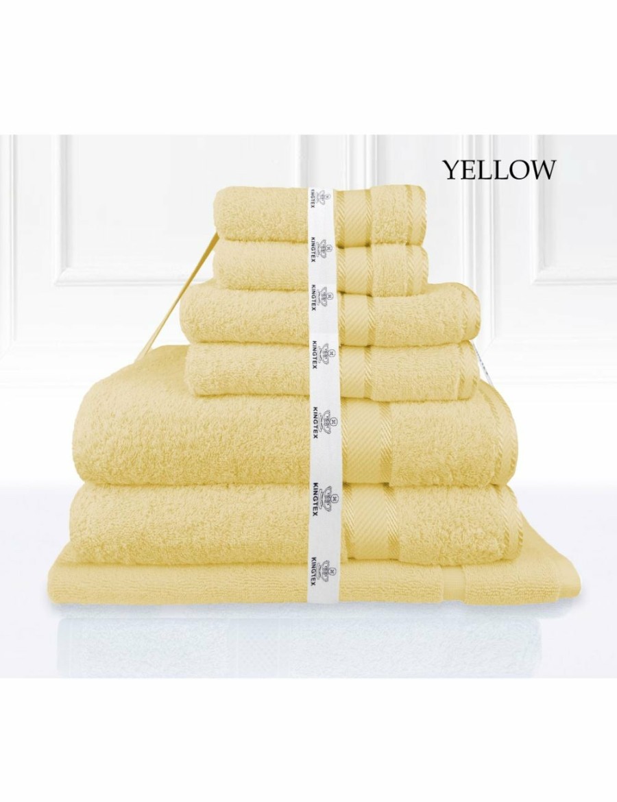 Home And Lifestyle Kingtex Towel Sets | Kingtex 7 Piece Bath Towel Set