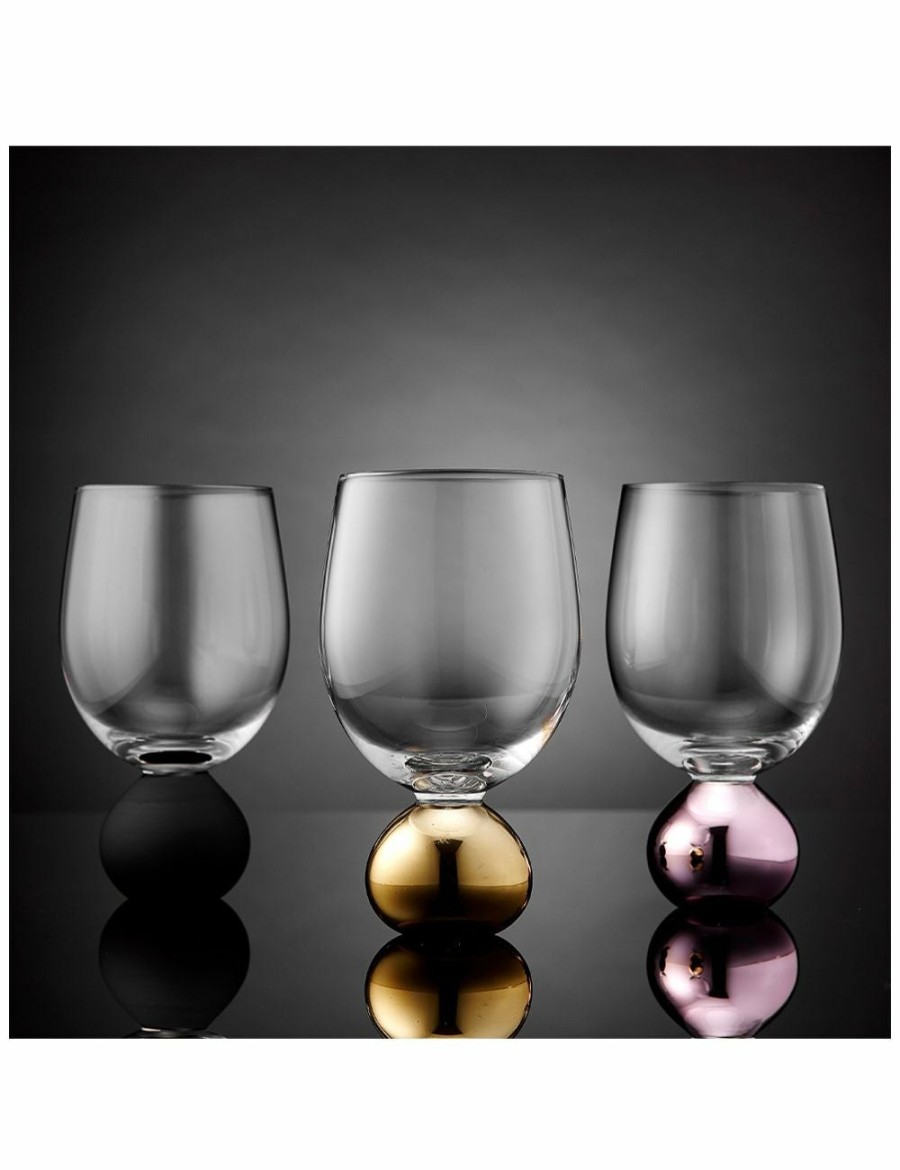 Home And Lifestyle TEMPA Barware | 2Pc Tempa Astrid 445Ml Glasses Cocktail/Wine Water Drinkware Cup Matte Black