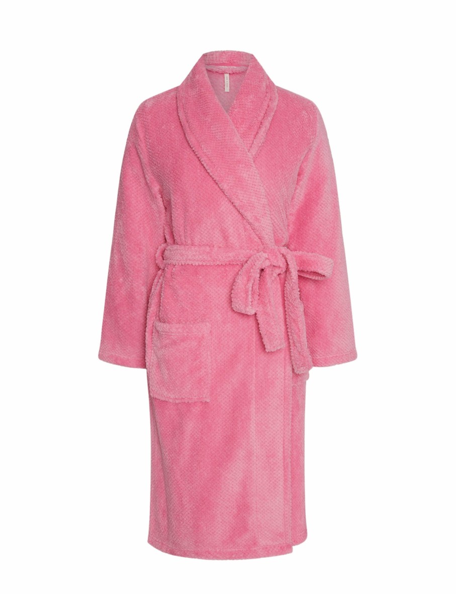 Women Millers Robes | Millers Embossed Coral Fleecy Robe