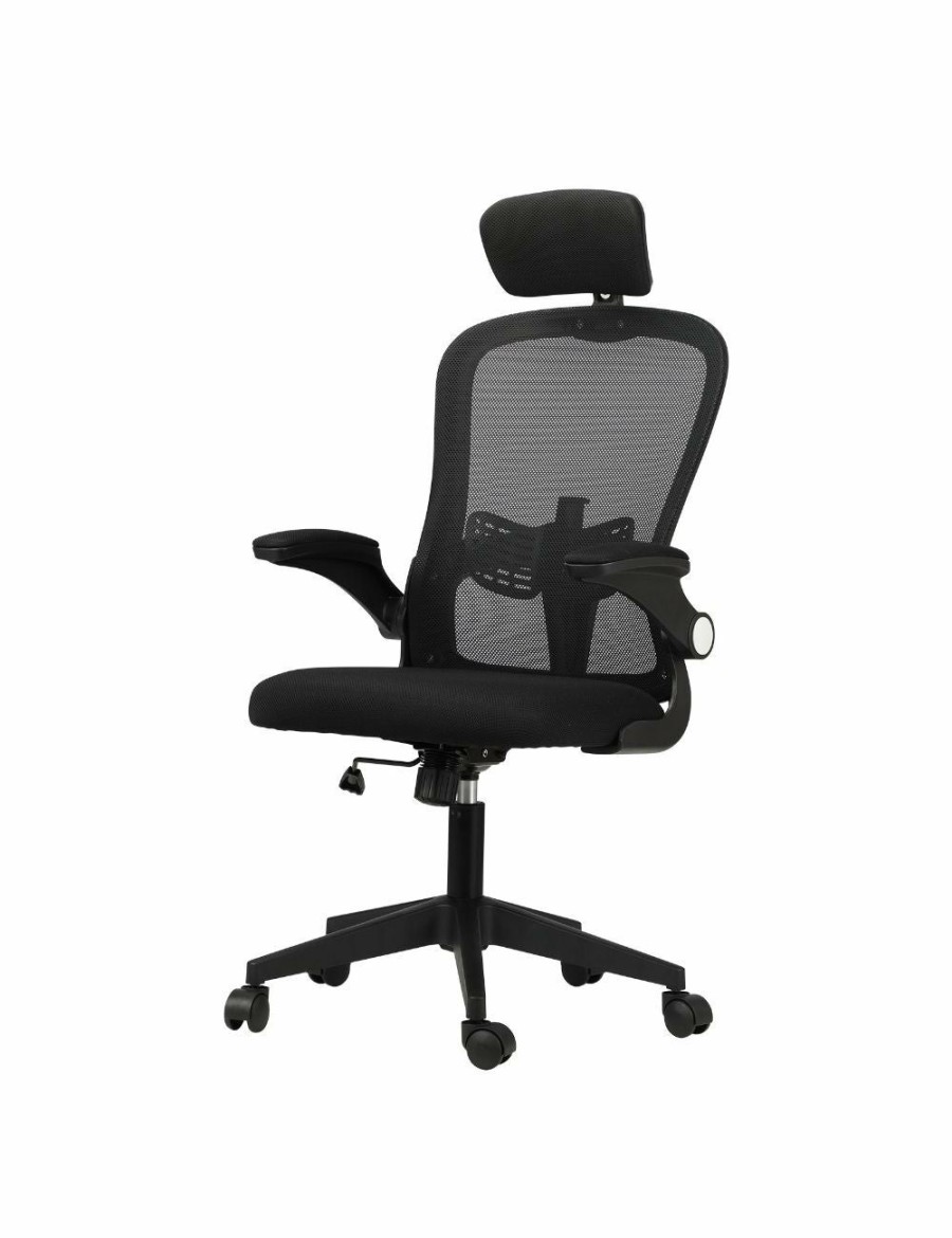 Home And Lifestyle Oikiture Office Chairs | Oikiture Mesh Office Chair Executive Fabric Gaming Seat Racing Tilt Computer