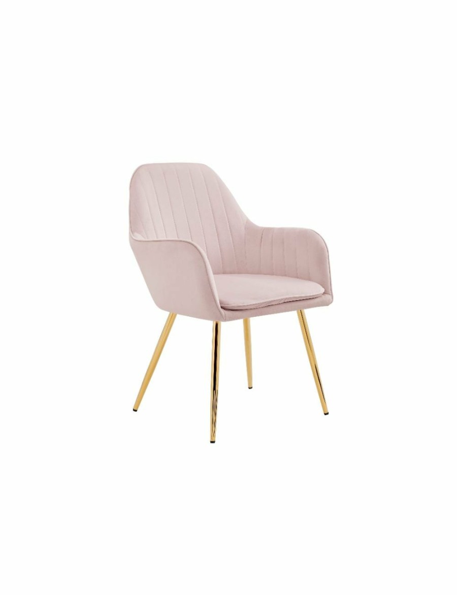 Home And Lifestyle NNEKGE Armchairs & Sofas | Nnekge Set Of 2 Armadale Velvet Armchairs (Blush)