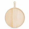 Home And Lifestyle Soga Serveware | Soga 7 Inch Round Premium Wooden Pine Food Serving Tray Charcuterie Board Paddle Home Decor