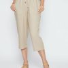 Women Millers Crops & Capris | Millers Crop Length Patch Pocket Linen Blend Pant