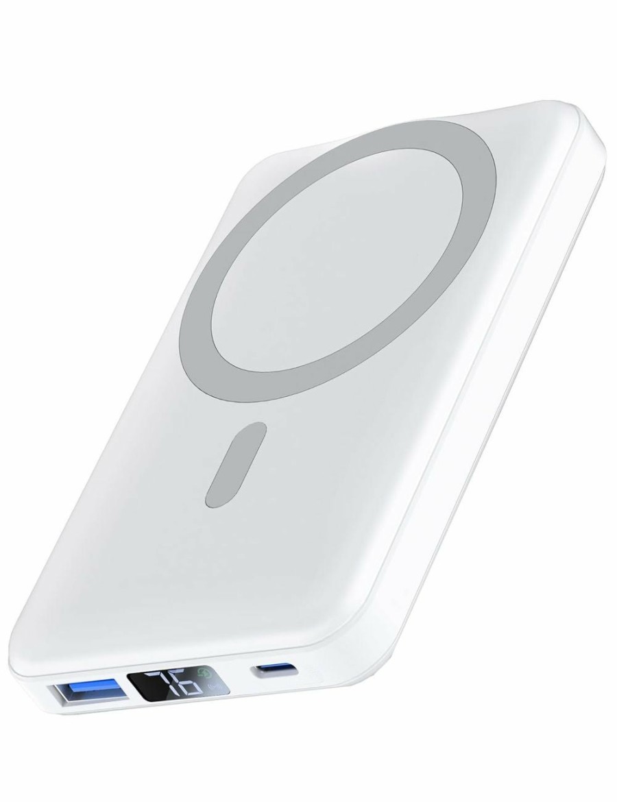 Home And Lifestyle TODO Powerbanks | Magnetic Power Bank Wireless Charger 10000Mah 22.5W Led Display Type-C Magsafe Charge - Blue