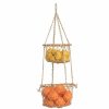 Home And Lifestyle Fab Habitat Baskets & Boxes | Fab Habitat Prairie - 2 Tier Hanging Macrame Basket