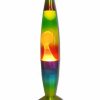 Home And Lifestyle UNBRANDED Lamps | Rainbow Novelty Liquid Lava Lamp Wax Retro Night Light Up Home Decor Set 42Cm