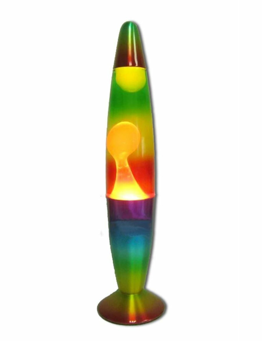 Home And Lifestyle UNBRANDED Lamps | Rainbow Novelty Liquid Lava Lamp Wax Retro Night Light Up Home Decor Set 42Cm