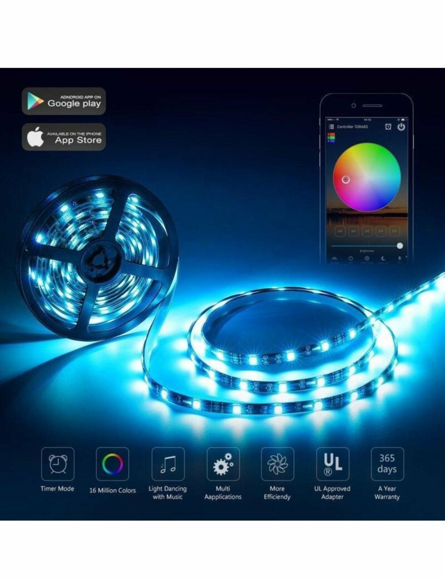 Home And Lifestyle Mega Deal Warehouse Phones & Accessories | Smartphone Controlled Led Strip Light Kit