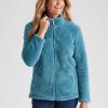 Women Millers Fleece | Millers Long Sleeve Coral Fleece Zipped Through Jumper