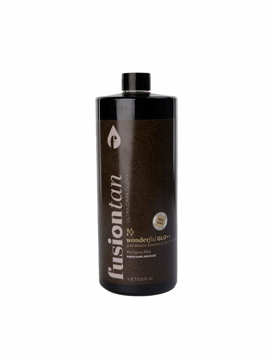 Beauty Fusion Tan Tanning | Fusion Tan Ultra Dark Wonderful Glo++ 16% Pro Spray Tan Mist